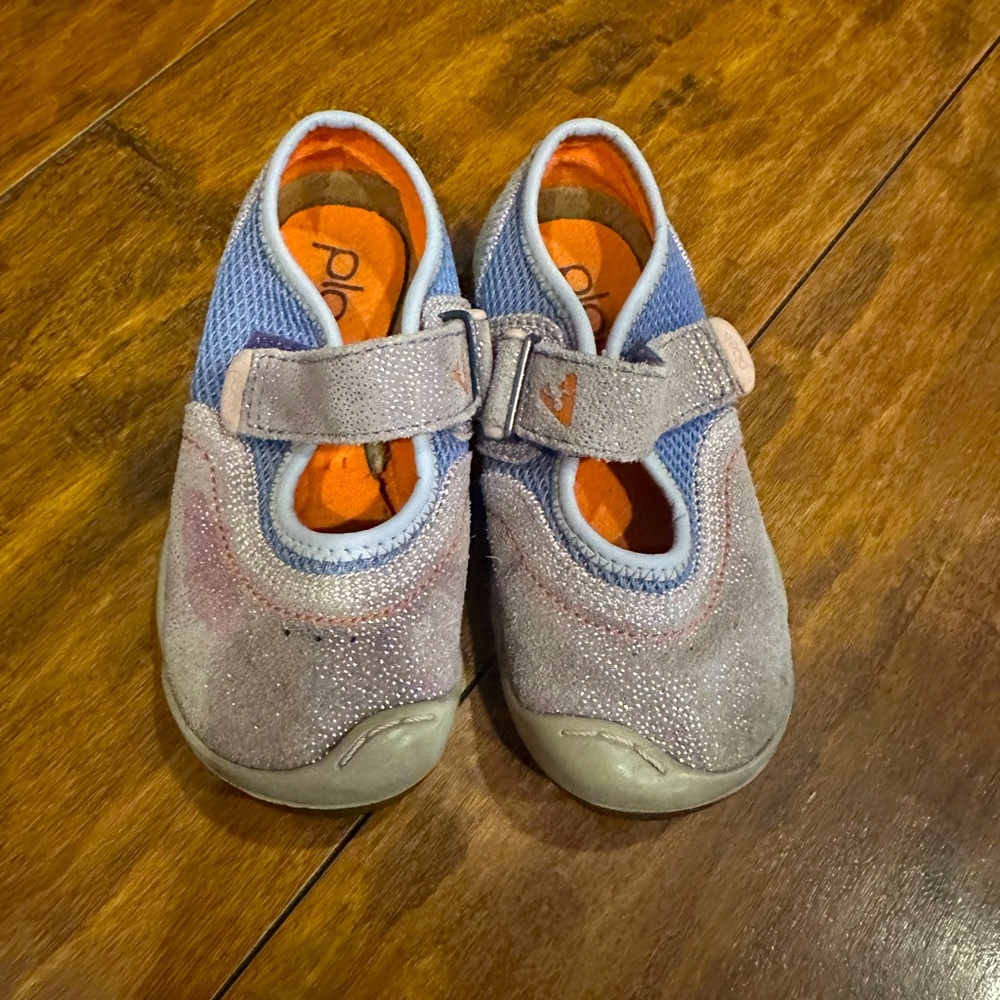 PLAE Toddler Walker Shoes in Blue and Gray 7.5
